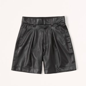 6in Vegan Leather Tailored Shorts